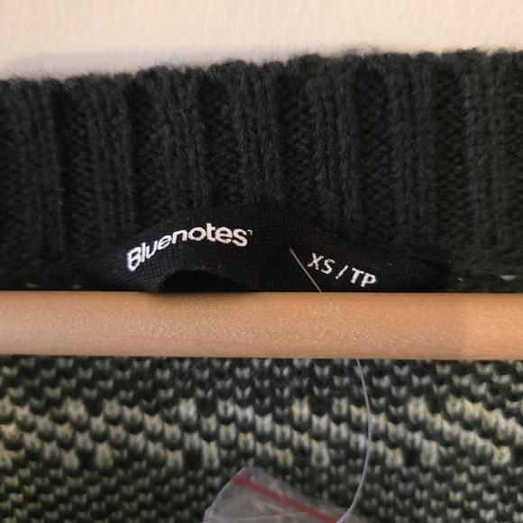 BNWT Bluenotes Dark Green Floral Cardigan XS - Picture 5 of 6